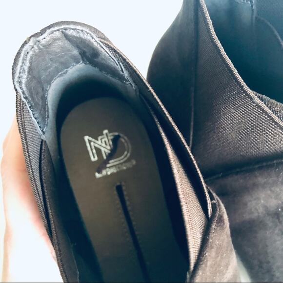 New Directions 'Tarby' Women's 7.5 Brown Faux Suede Wedge Bootie - Picture 5 of 9